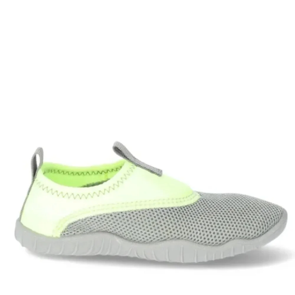 Wonder Nation Toddler & Kids Water Shoe size 4-5 Lime/Grey